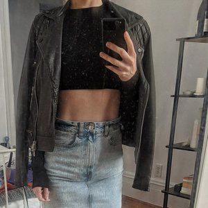 All Saints Women's Conroy Leather Biker Jacket